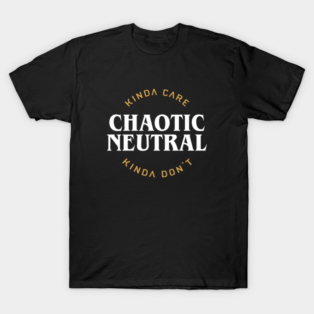 Nerdy Retro Chaotic Neutral Meme Game Master Quotes T-Shirt by pixeptional